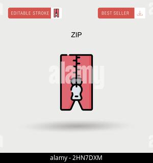 Isolated zip design Stock Vector Image & Art - Alamy