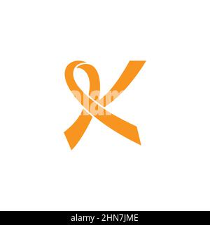 letter k motion ribbon overlap logo vector Stock Vector