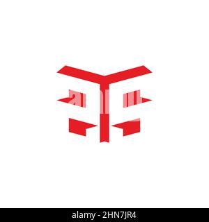 letter as simple geometric shadow 3d logo vector Stock Vector