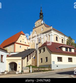 Monastery Dacice, Bohemian and Moravian Highlands, Czech Republic Stock Photo