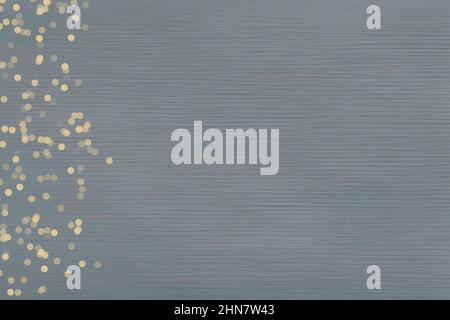 Ideal background for text, soft yellow bokeh on rippled grey paper. Stock Photo