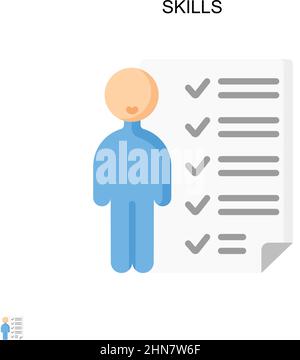 Skills Simple vector icon. Illustration symbol design template for web mobile UI element. Stock Vector