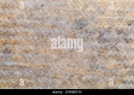 Old Bamboo weave texture background Stock Photo