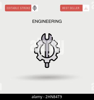 Engineering Simple vector icon. Stock Vector