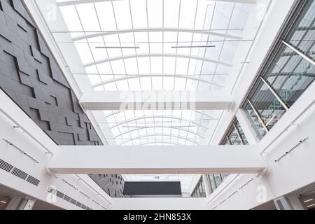 Architecture and interior of a modern office building. Real estate and building concept Stock Photo