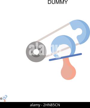 Dummy Simple vector icon. Illustration symbol design template for web mobile UI element. Stock Vector