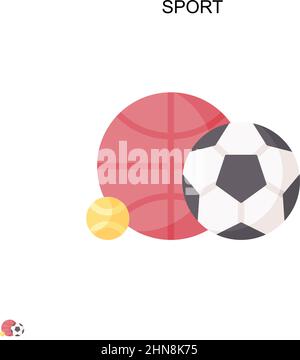 Sport Simple vector icon. Illustration symbol design template for web mobile UI element. Stock Vector