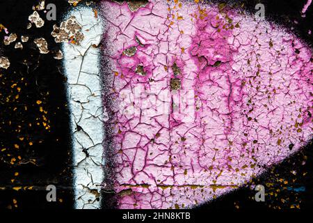 Pink Paint Abstract Grunge Cracked Background Texture Stone Wall Rough Stock Photo