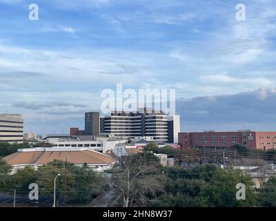 Augusta, Ga USA - 12 13 21: Augusta Ga hospital medical district downtown cityscape large building center Stock Photo