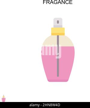 Fragance Simple vector icon. Illustration symbol design template for web mobile UI element. Stock Vector