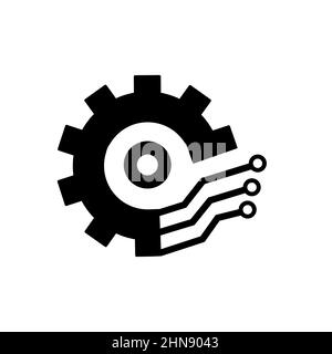 Abstract vector icon on the white, Illustration isolated for graphic and web design. Simple flat symbol. Stock Vector