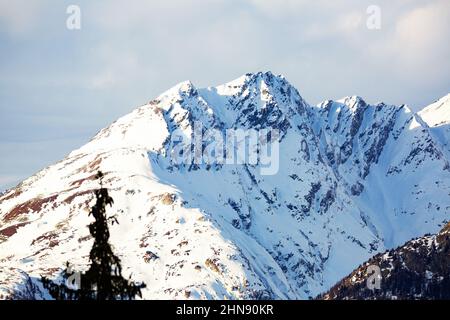 Alps mountains near Simplon Pass Stock Photo