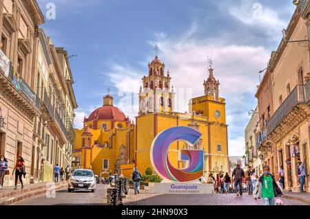 Guanajuato landmarks, HDR Image Stock Photo