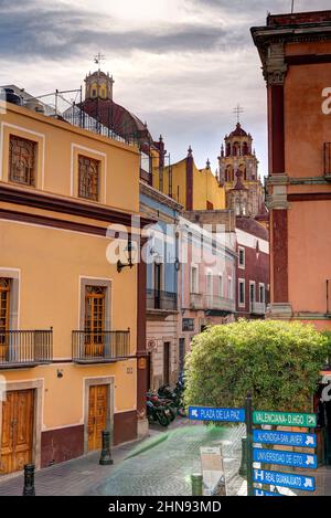 Guanajuato landmarks, HDR Image Stock Photo