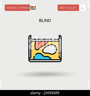 Blind Simple vector icon Stock Vector Image & Art - Alamy