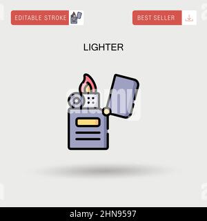 Lighter Simple vector icon. Stock Vector