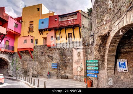 Guanajuato landmarks, HDR Image Stock Photo