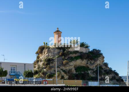 Watchtower in Arboleas, Almanzora Valley, Almeria province, Andalucía, Spain Stock Photo