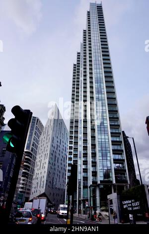 Skyscraper building in Shoreditch, London,United Kingdom Stock Photo