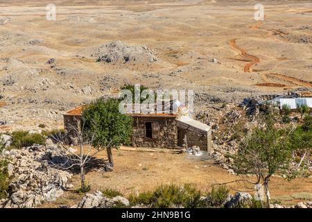 A country of stones, Taşeli Plateau. Taşeli Plateau is a karstic plateau rising between Antalya and Mersin provinces in the Mediterranean Region of ou Stock Photo