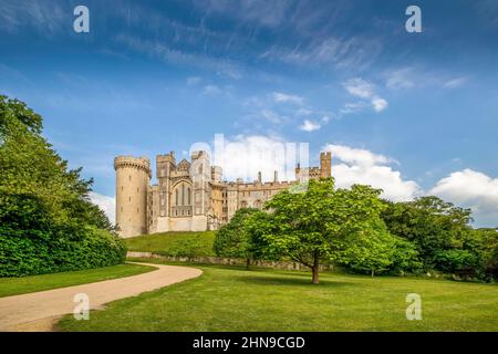 Medieval Arundel Castle, Arundel, West Sussex, England UK - Queen Victoria and Prince Albert visited 1846 and loved the place! Stock Photo