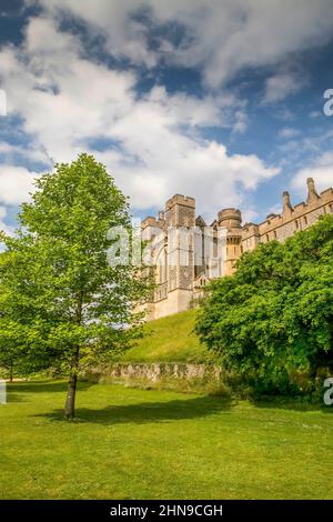 Medieval Arundel Castle, Arundel, West Sussex, England UK - Queen Victoria and Prince Albert visited 1846 and loved the place! Stock Photo