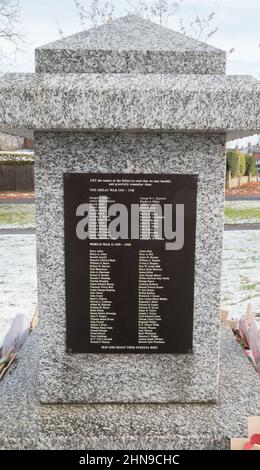 War Memorial, Didcot, Oxfordshire, England Stock Photo