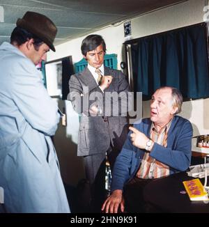 Dr. med. Mark Wedmann - Detektiv inbegriffen, Fernsehserie, Deutschland 1974, Darsteller: -?-, Siegfried Rauch, Johan te Slaa Stock Photo