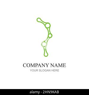 technology logo design vector Stock Vector