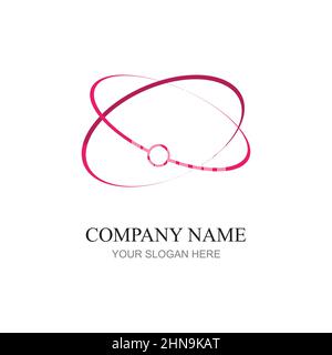 technology logo design vector Stock Vector