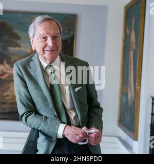 Spanish architect, José Rafael Moneo Vallés poses during a portrait session at San Fernando Fine Art Royal Academy (Real Academia de Bellas Artes de San Fernando) in Madrid. Stock Photo