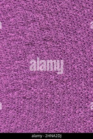 Knitted lilac texture surface close up. Background from softness lilac blanket. Stock Photo