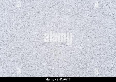 White plastered wall close up. Large texture and background Stock Photo