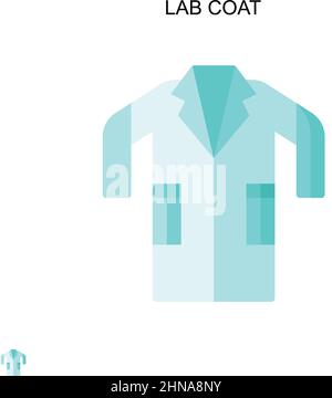 Lab coat Simple vector icon. Illustration symbol design template for web mobile UI element. Stock Vector