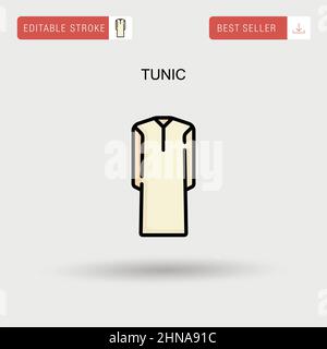 Tunic Simple vector icon. Stock Vector