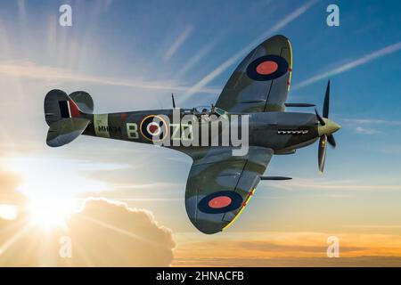 The Legendary and Iconic WWII Supermarine Spitfire Stock Photo