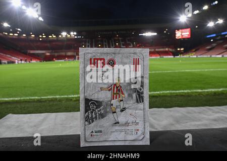 Sheffield, UK. 15th Feb, 2022. Todays match day program in Sheffield, United Kingdom on 2/15/2022. (Photo by Craig Thomas/News Images/Sipa USA) Credit: Sipa USA/Alamy Live News Stock Photo