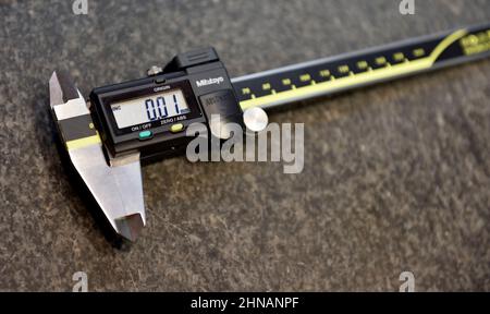 Digital electronic caliper for measuring Stock Photo