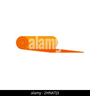 Rug tourist isolated on white background. Vector illustration in a flat style. eps 10 Stock Vector