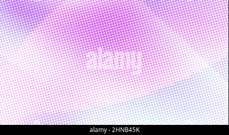 Abstract background with heliotrope and mauve dots on a white. Halftone vector graphic pattern Stock Vector