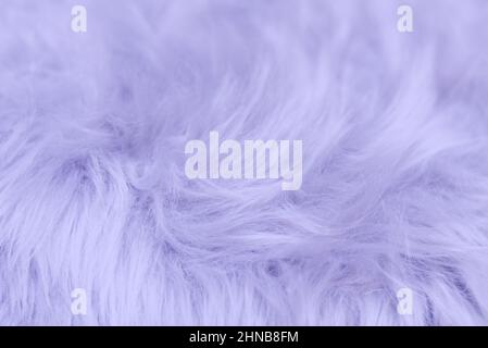 Faux fur purple 2022. Fashion and trending concept. Stock Photo