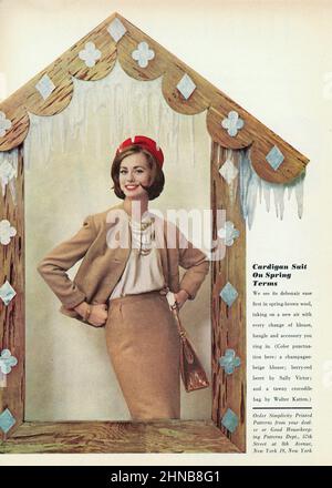 Vintage January 1962 'Good Housekeeping' magazine, USA Stock Photo