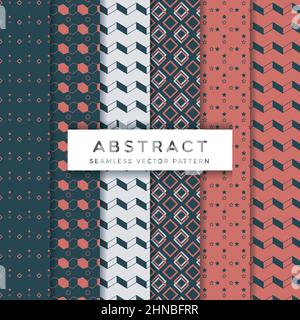 Abstract Seamless Vector Patterns Design Collection Stock Vector