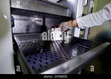 salvador, bahia, brazil - may 81, 2018: human blood donation room at the Emoba blood center in the city of Salvador. Stock Photo