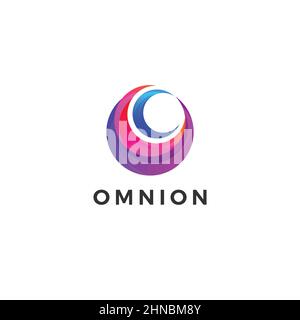 Circle Company Business Logo Design Template Stock Vector