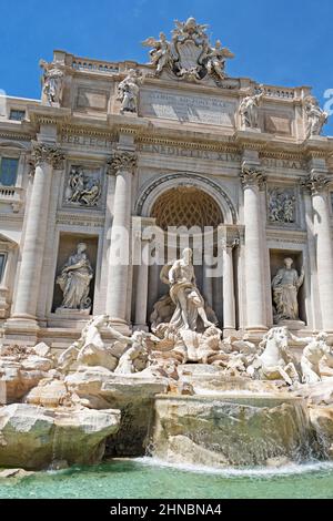The Trevi Fountain in Rome Italy Stock Photo
