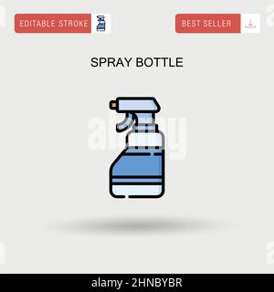 Spray bottle Simple vector icon. Stock Vector