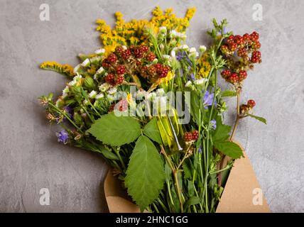 Healing herbs, herbal medicine. Natural medicine, herbs. Stock Photo