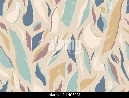 Exotic jungle plants pattern. Contemporary floral seamless pattern. Vector illustration background. Stock Vector