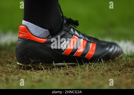 Adidas Striped Copa Mundial boot - Norwich City Manchester City, Premier League, Carrow Road, Norwich, UK - 12th February 2022 Editorial Only - DataCo apply Stock Photo - Alamy